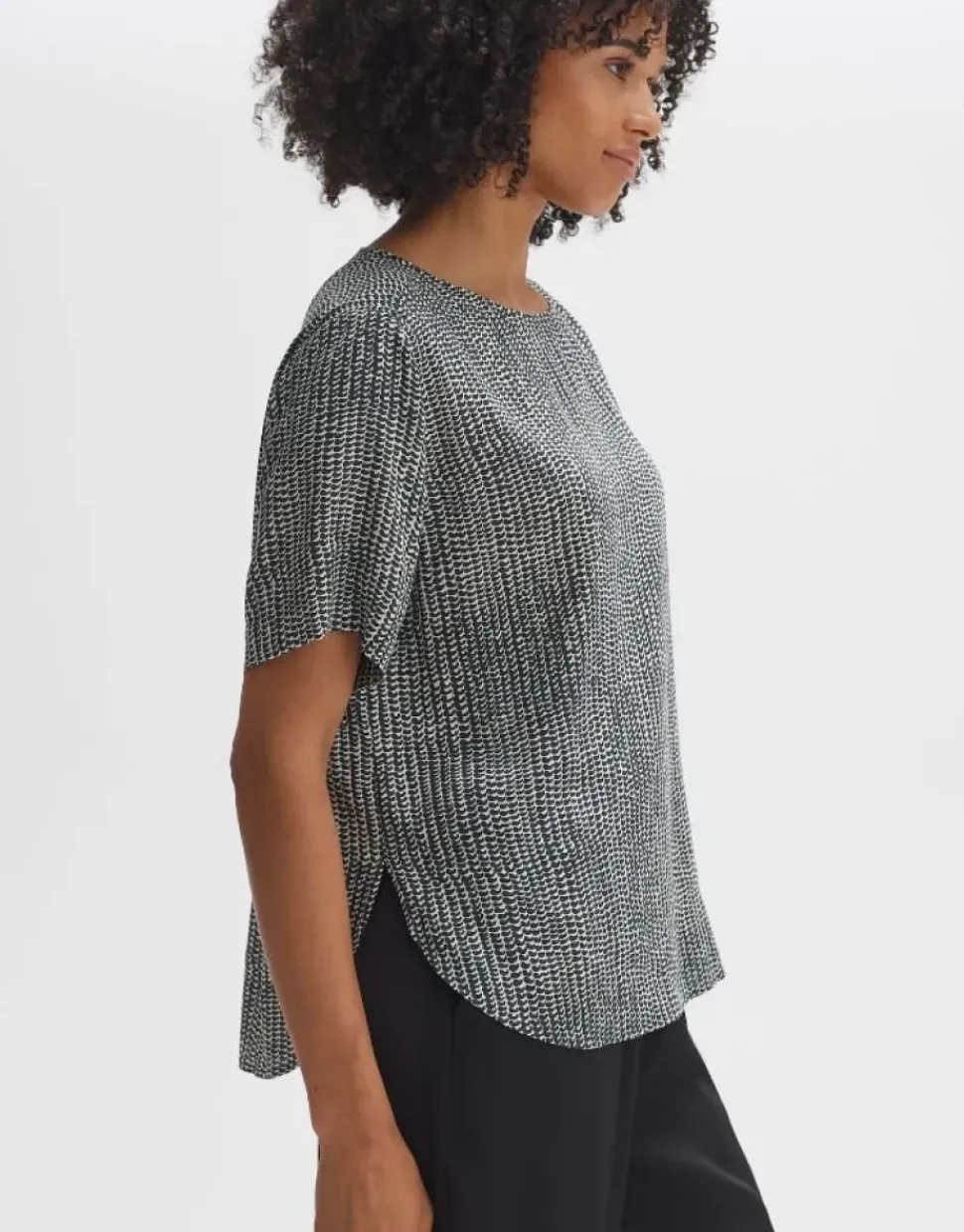 OPUS Shirtbluse FASPA DESERT Loose ECOVERO™ Viskose grün S14 10053012275100