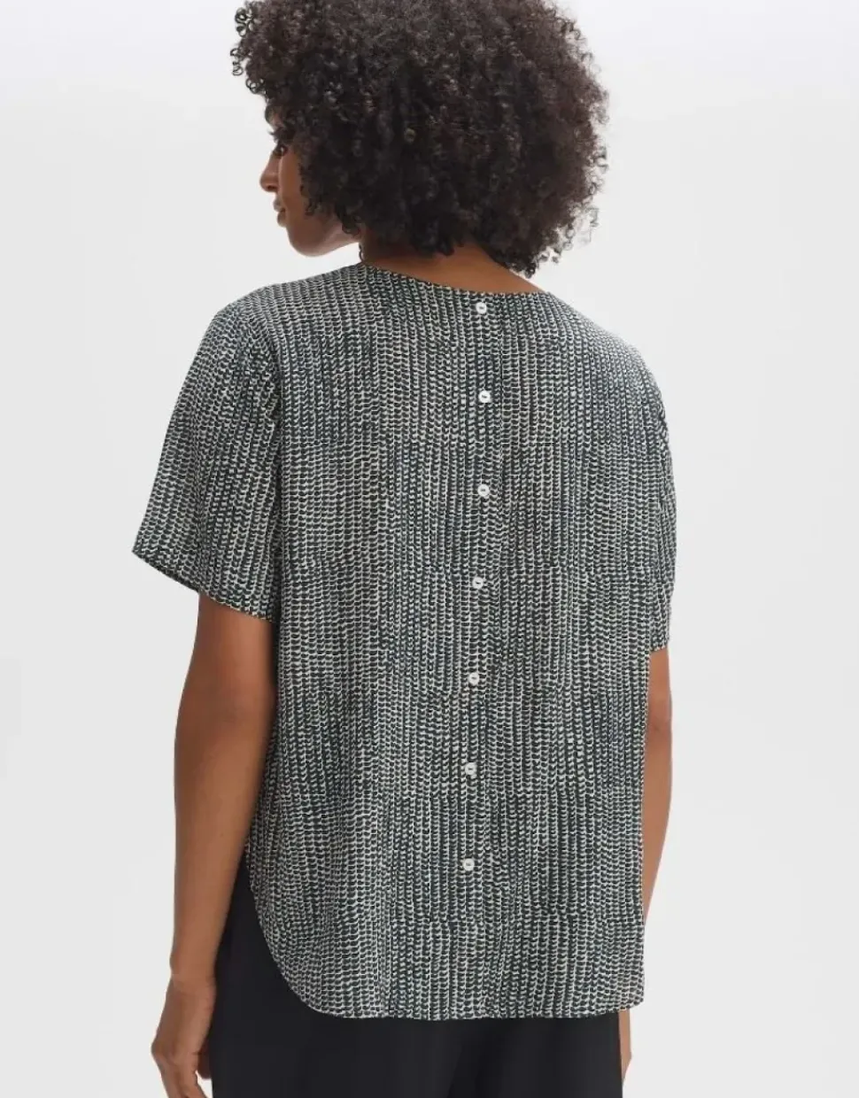 OPUS Shirtbluse FASPA DESERT Loose ECOVERO™ Viskose grün S14 10053012275100