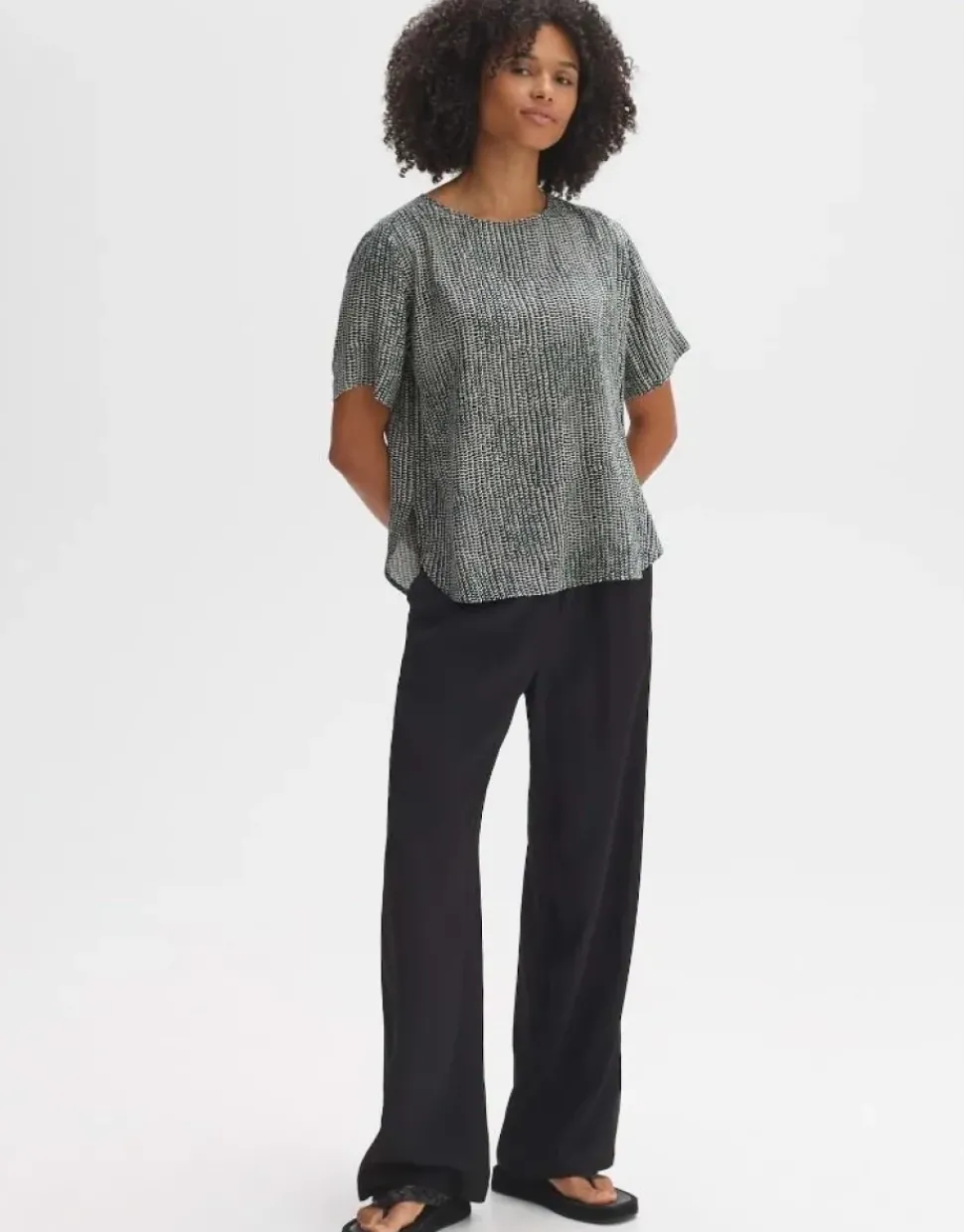 OPUS Shirtbluse FASPA DESERT Loose ECOVERO™ Viskose grün S14 10053012275100