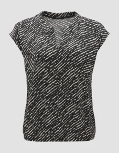 OPUS Shirt SANDEO SHADOW Viskose gemustert S14 2411012292100