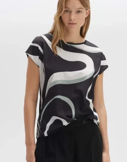 OPUS Shirt SIBERTI PRINT Regular aus Material Mix S24 10304812418275