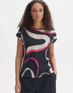 OPUS Shirt SIBERTI PRINT Regular aus Material Mix S24 10304812418275
