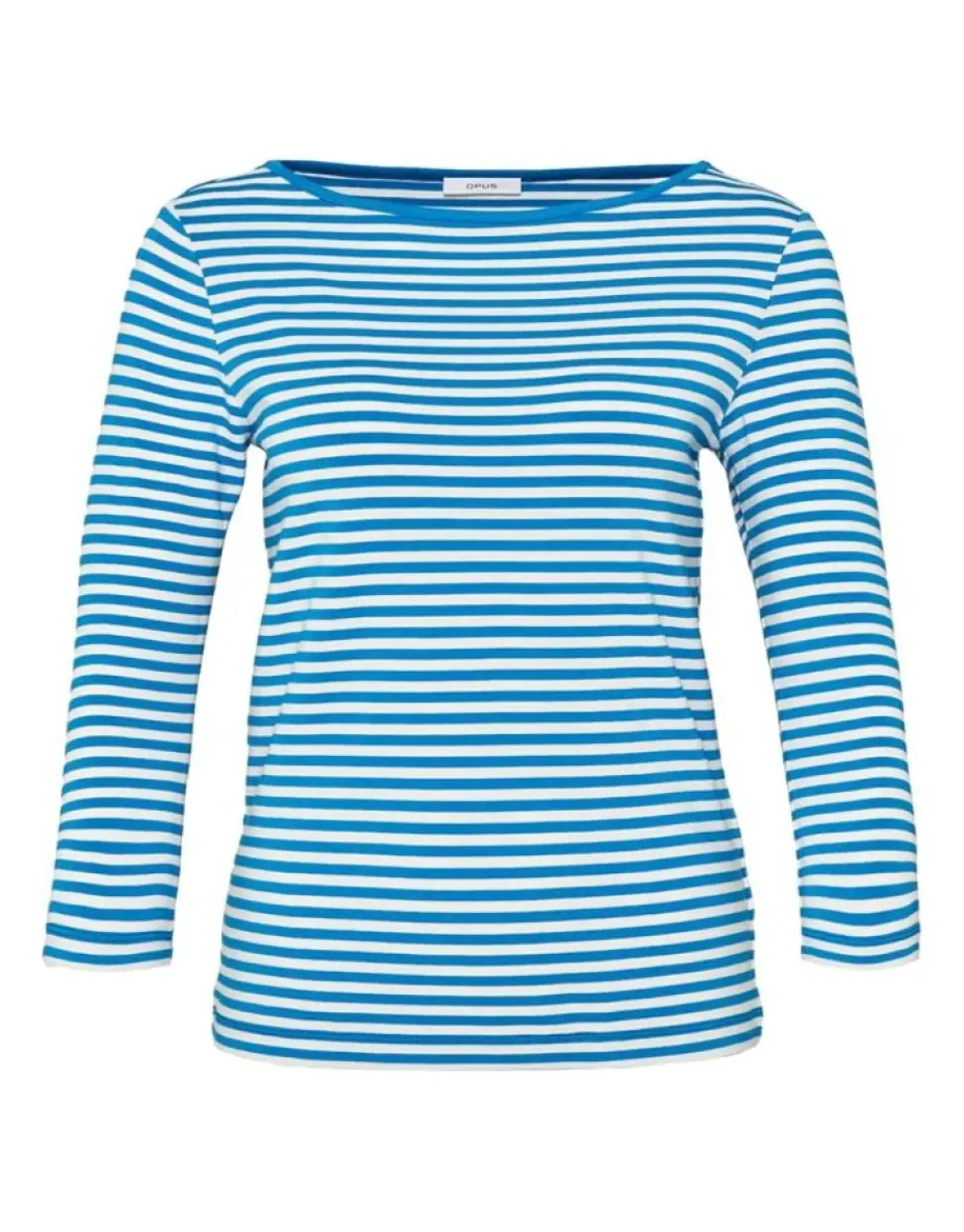 OPUS Shirt Sopili 3/4 Arm gestreift grün, blau S13 10144011138100