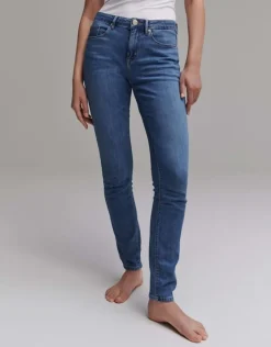 OPUS Skinny Jeans Elma ocean blue schmales Bein 5- Pocket- Design blau S13 2162011083100