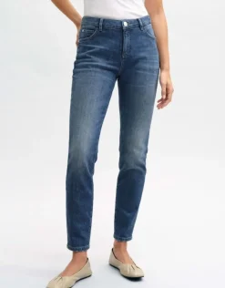 OPUS Slim Jeans EVITA Mid Rise BCI Cotton Mix blau S14  2331612075248