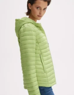 OPUS Steppjacke Howana mit Kapuze grün S14  244075063241