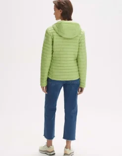 OPUS Steppjacke Howana mit Kapuze grün S14  244075063241