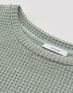 OPUS Strukturiertes Sweatshirt GIZAPI Regular aus BCI Cotton Mix S24 10298612561100