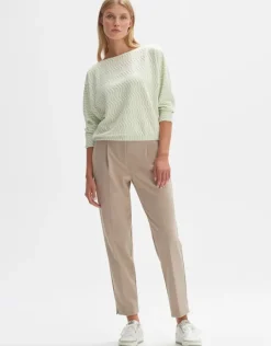 OPUS Sweater Gellig grün S23 10237311900100