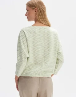 OPUS Sweater Gellig grün S23 10237311900100