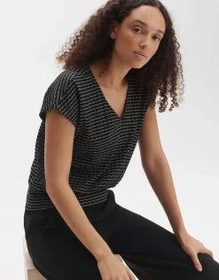 OPUS V-Shirt SIMURALI Regular in Strick Optik S24 10194811542100