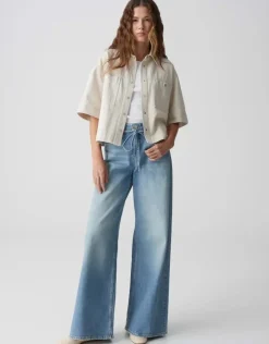 OPUS Wide Leg Jeans MIVA PALAZZO CASUAL Mid Rise S15 10387812990338