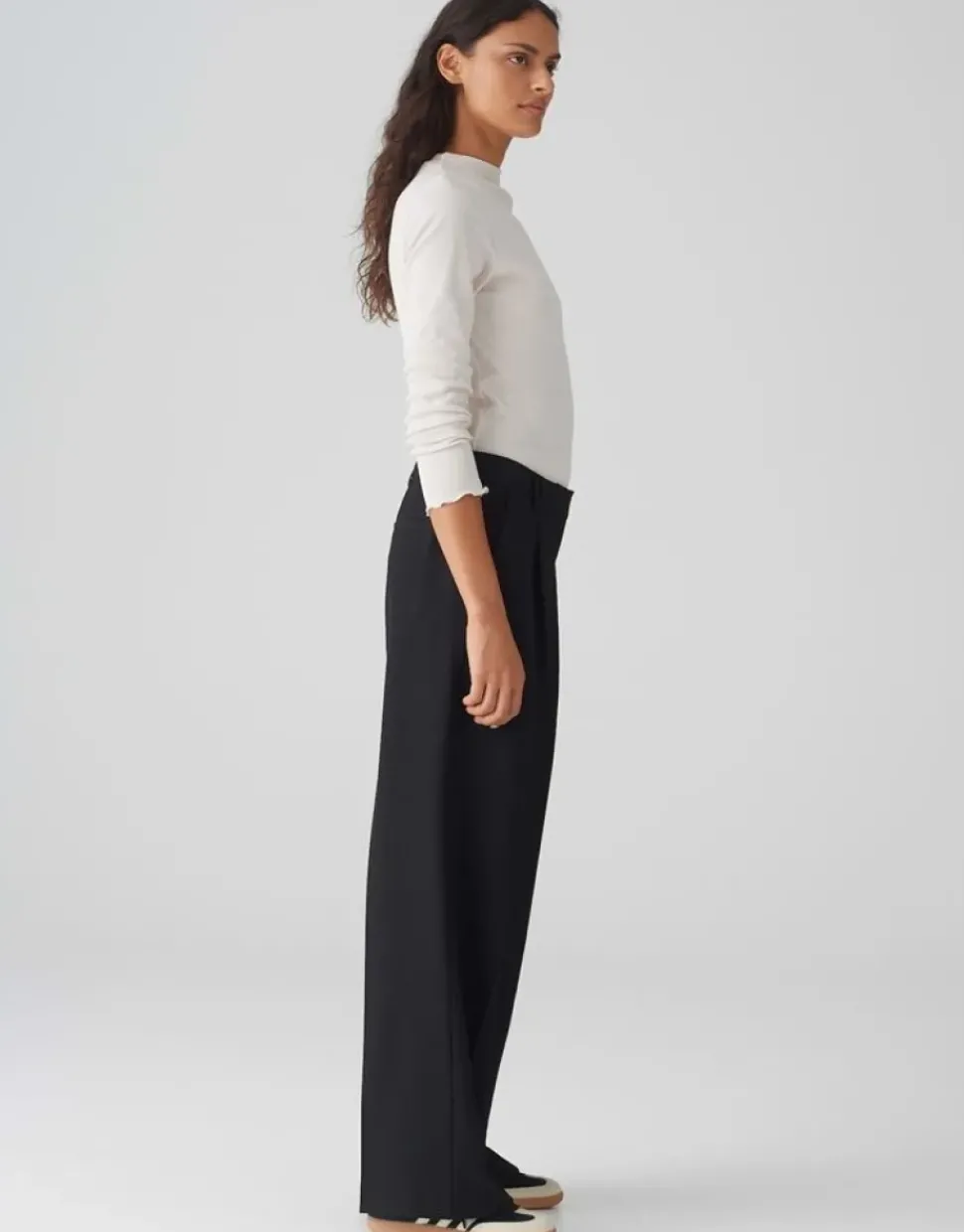 OPUS Wide Leg Pants MARIENA schwarz S24 10355012716296
