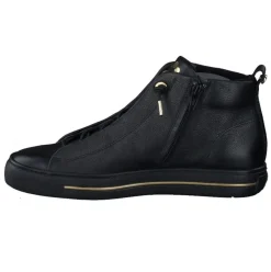 Paul Green Damen Boot Leder Reißverschluss Schnürung SCHWARZ SUPER SOFT 5283-026