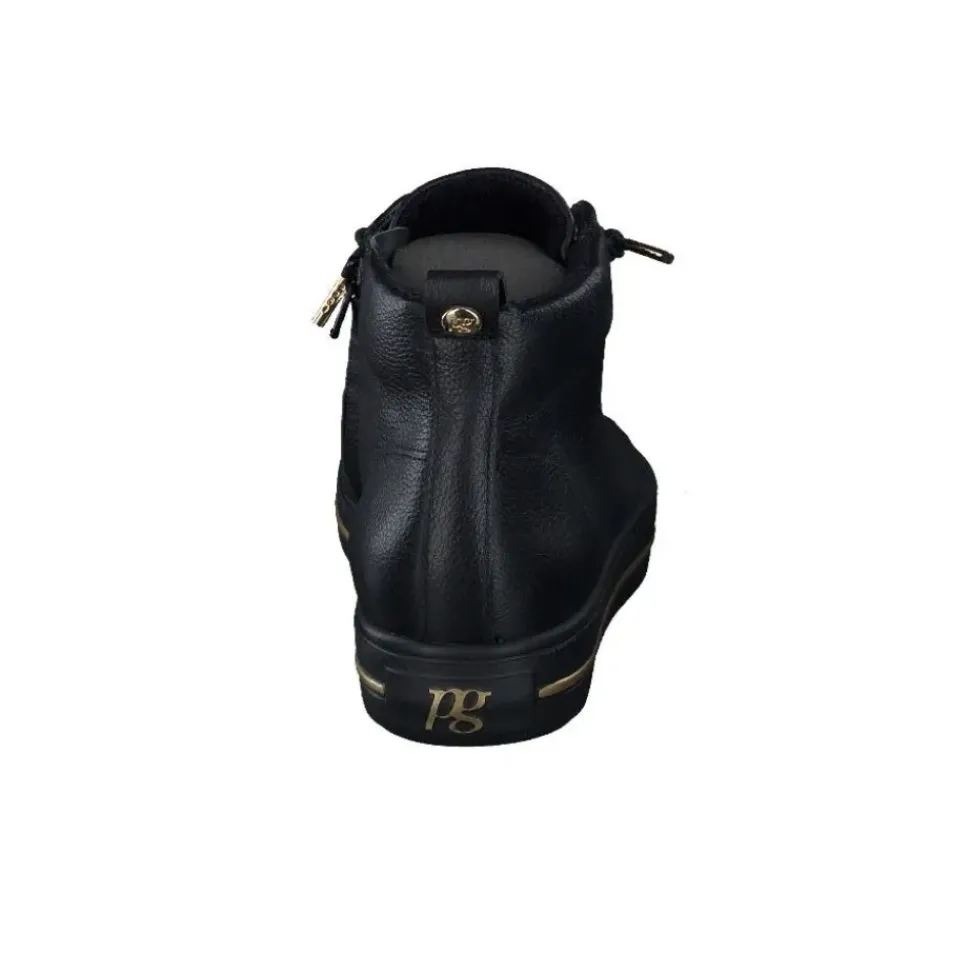 Paul Green Damen Boot Leder Reißverschluss Schnürung SCHWARZ SUPER SOFT 5283-026