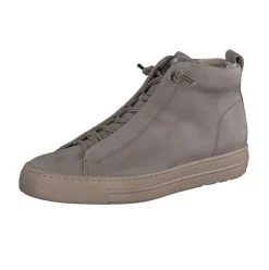 Paul Green Damen Boot Reißverschluss Schnürung Leder TAUPE SUPER SOFT 5283-056
