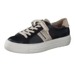 Paul Green Damen Sneaker Leder Schnürung SCHWARZ SUPER SOFT 5330-036