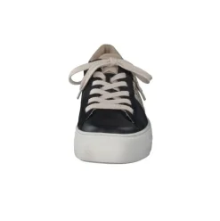 Paul Green Damen Sneaker Leder Schnürung SCHWARZ SUPER SOFT 5330-036