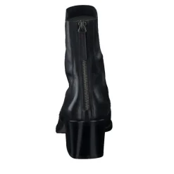Paul Green Damen Stiefelette Leder Reißverschluss SCHWARZ SUPER SOFT 8075-006