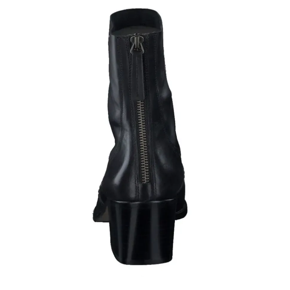 Paul Green Damen Stiefelette Leder Reißverschluss SCHWARZ SUPER SOFT 8075-006