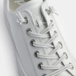 Paul Green Sneaker Super Soft  Leder Logoprägung Wechselfußbett weiß S14  4081-065