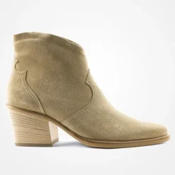 Paul Green Stiefelette Western- Boots Country- Style Ziernähte beige S23 8110-024