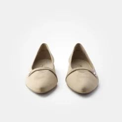 Paul Green Super Soft Ballerina Rauleder Perlenapplikation beige S14 1066-035
