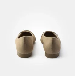 Paul Green Super Soft Ballerina Rauleder Perlenapplikation beige S14 1066-035
