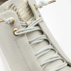 Paul Green Super Soft Pauls Sneaker Leder goldfarbene Nietenapplikation „PG“ beige S14 5017-065