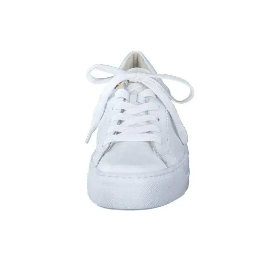 Paul Green Super Soft Pauls Sneaker Leder goldfarbener - Logodruck weiß S14 5241-005