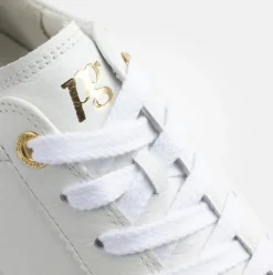 Paul Green Super Soft Pauls Sneaker Leder goldfarbener - Logodruck weiß S14 5241-005