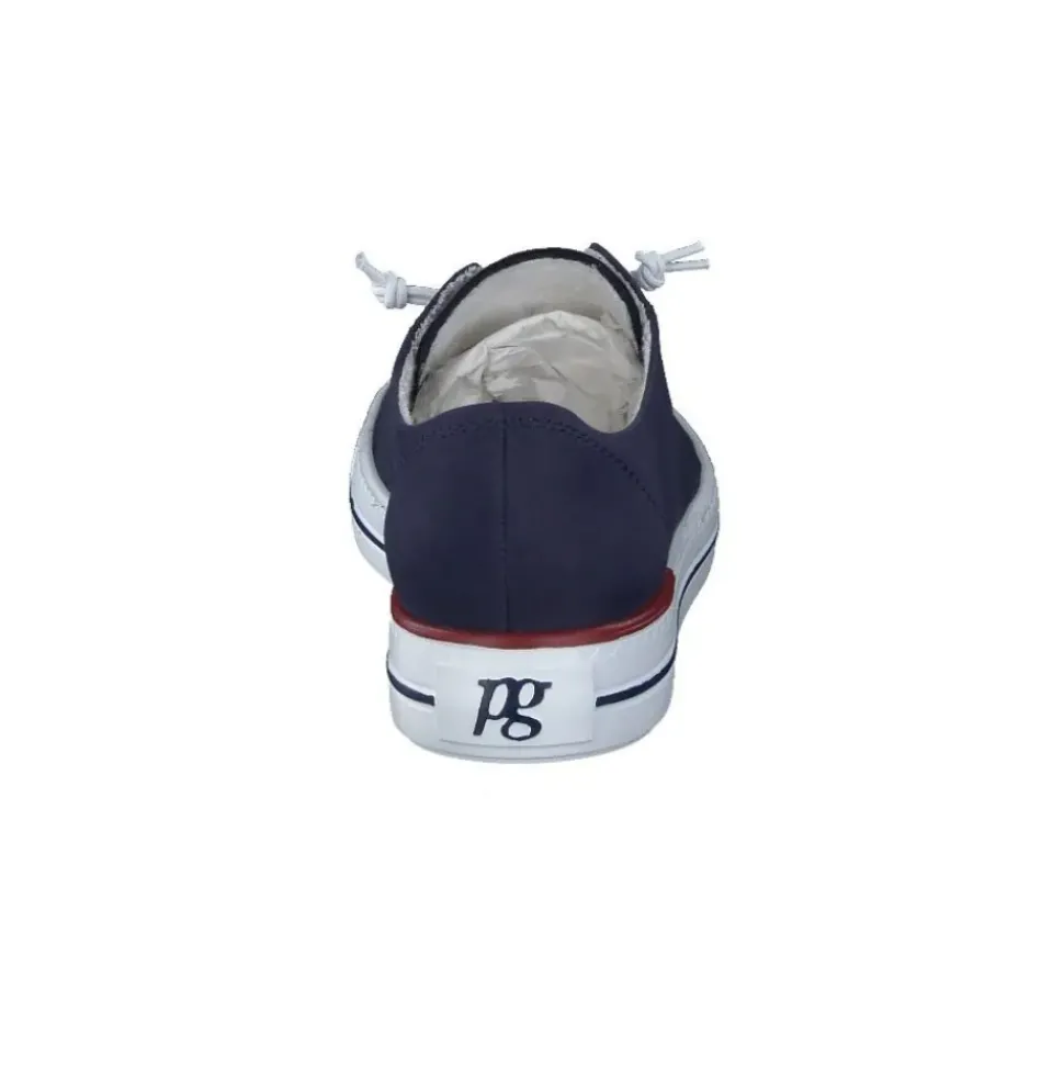Paul Green Super Soft Pauls Sneaker Nubukleder Relax- Weite Wechselfußbett blau S14 4081-365