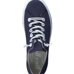 Paul Green Super Soft Pauls Sneaker Nubukleder Relax- Weite Wechselfußbett blau S14 4081-365
