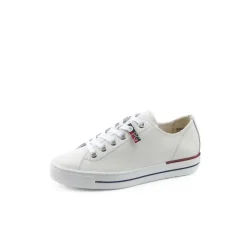 Paul Green Super Soft Pauls Sneaker Leder Logoprägung weiß S14 4760-005