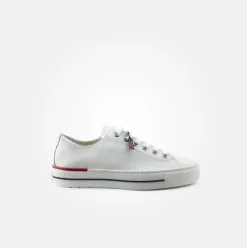 Paul Green Super Soft Pauls Sneaker Leder Logoprägung weiß S14 4760-005
