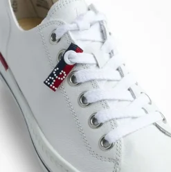 Paul Green Super Soft Pauls Sneaker Leder Logoprägung weiß S14 4760-005