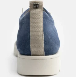 Paul Green Super Soft Schnürer Veloursleder Logoprägung blau S14 1070-005