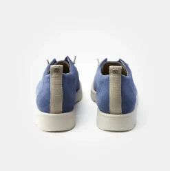 Paul Green Super Soft Schnürer Veloursleder Logoprägung blau S14 1070-005