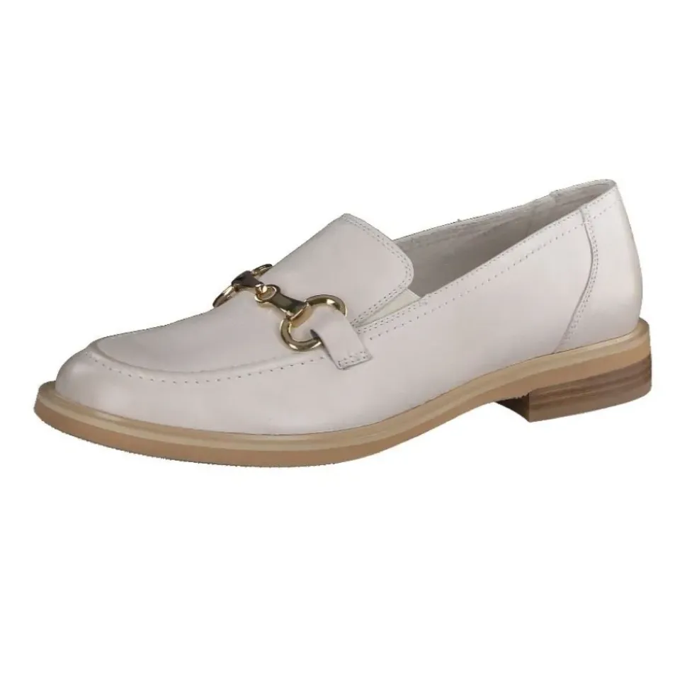 Paul Green Super Soft Slipper Leder Horsebit-Applikation beige S14 1052-025