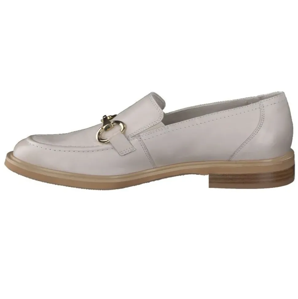 Paul Green Super Soft Slipper Leder Horsebit-Applikation beige S14 1052-025