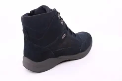 PETER ERIKSON Damen Boot Leder Schnürung und Reißverschluss DENIM Warmfutter FLEXI-16 TEX