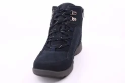 PETER ERIKSON Damen Boot Leder Schnürung und Reißverschluss DENIM Warmfutter FLEXI-16 TEX