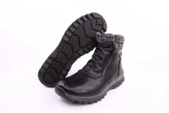 PETER ERIKSON Damen Boot mit Stickrand doppel Reißverschluss einfacher Einstieg in SCHWARZ, BLAU, ROT Warmfutter 58212-Y24001 TEX