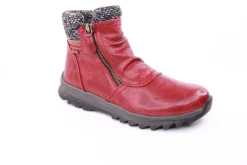 PETER ERIKSON Damen Boot mit Stickrand doppel Reißverschluss einfacher Einstieg in SCHWARZ, BLAU, ROT Warmfutter 58212-Y24001 TEX