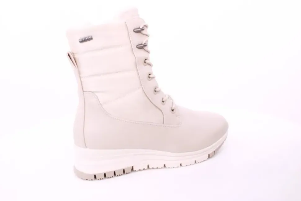 PETER ERIKSON Damen Boot Softrand Schnürung und Reißverschluss BEIGE Warmfutter 21008-C24002 TEX