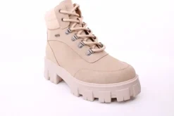 PETER ERIKSON Damen Boot Softrand Schnürung und Reißverschluss BEIGE Warmfutter 6587-24-C25001