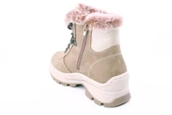 PETER ERIKSON Damen Boot Super-Softrand Schnürung und Reißverschluss in CAMEL mit Warmfutter 3315-Y24001 TEX