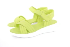 PETER ERIKSON Damen Sandale Comfort- Fußbett Leder blau, grün, weiß S13  231511