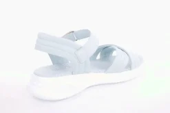 PETER ERIKSON Damen Sandale Comfort- Fußbett Leder blau, grün, weiß S13  231511
