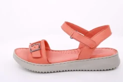 PETER ERIKSON Damen Sandale Leder Comfort-Fußbett orange S14 241604